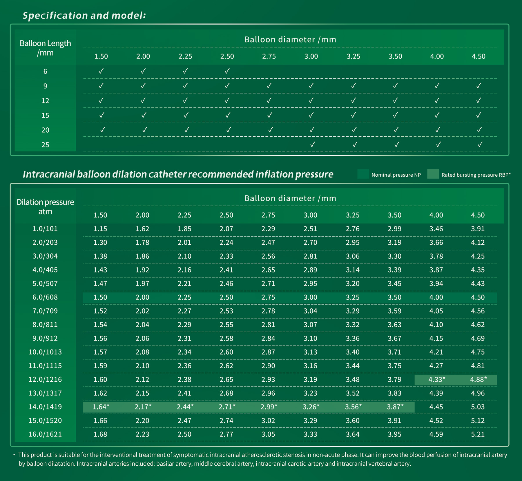 Intracranial Balloon Dilatation Catheter